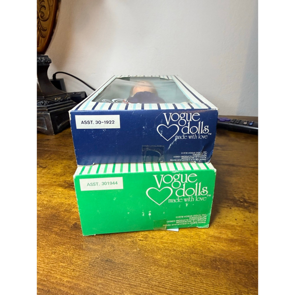 Vintage Ginny Dolls 2. 1978 one blonde one brown. Brand new in box - Picture 10 of 12